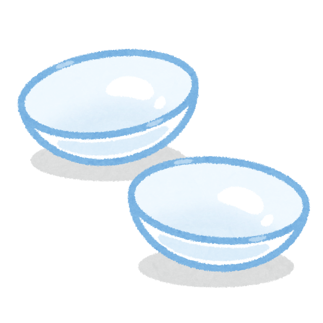 コンタクトレンズのイラスト