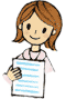 注意をうながすイラスト