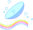 コンタクトレンズによる眼障害を防ぐためのイラスト